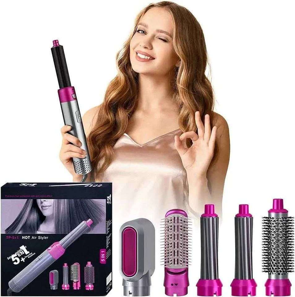 Cepillo Secador 5 en 1 Cabello de salón en minutos 💥