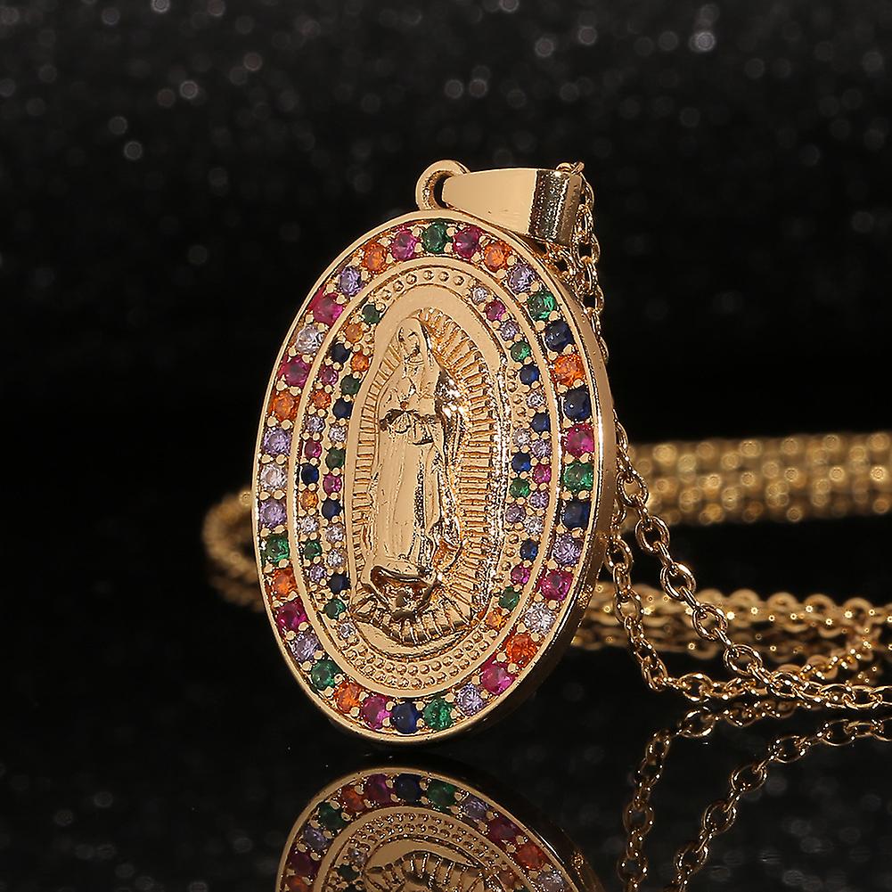 Collar Virgen María Oro 18K