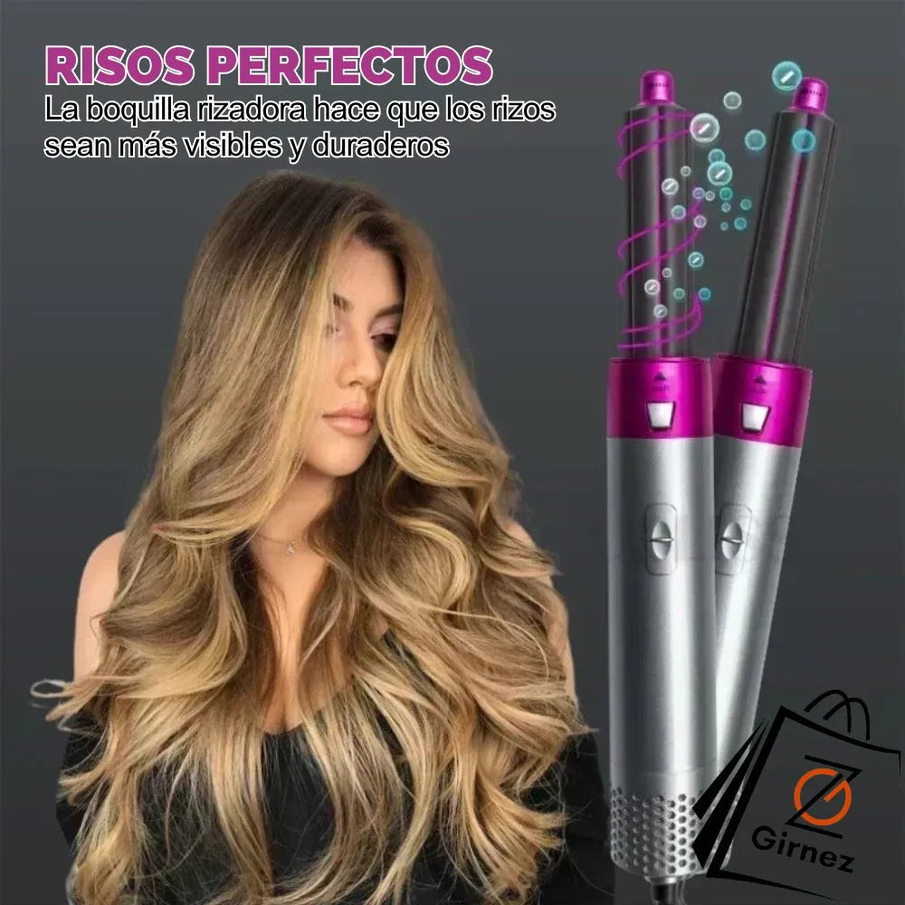 Cepillo Secador 5 en 1 Cabello de salón en minutos 💥