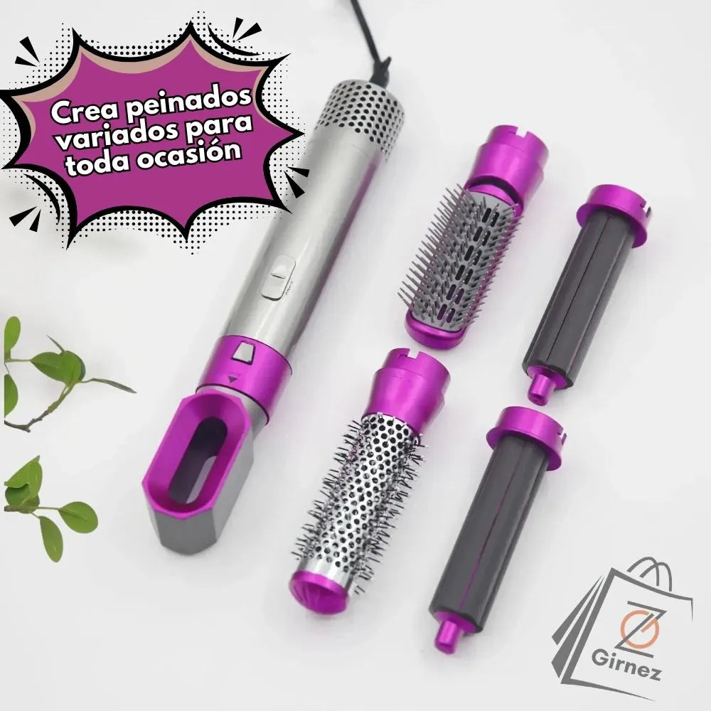 Cepillo Secador 5 en 1 Cabello de salón en minutos 💥
