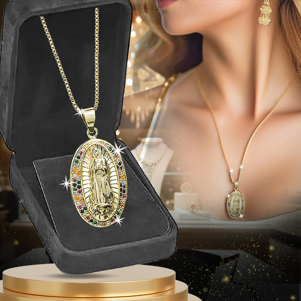Collar Virgen María Oro 18K