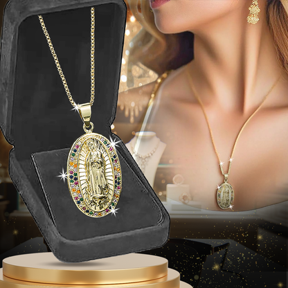 Collar Virgen María Oro 18K