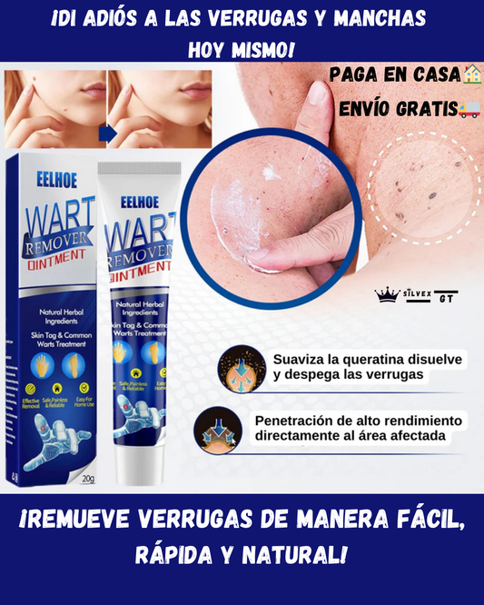 GEL WART REMOVER ELIMINA VERRUGAS, LUNARES Y MANCHAS DE TU PIEL