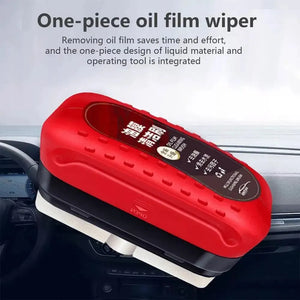 Cepillo limpiador de película de aceite para vidrios de coche