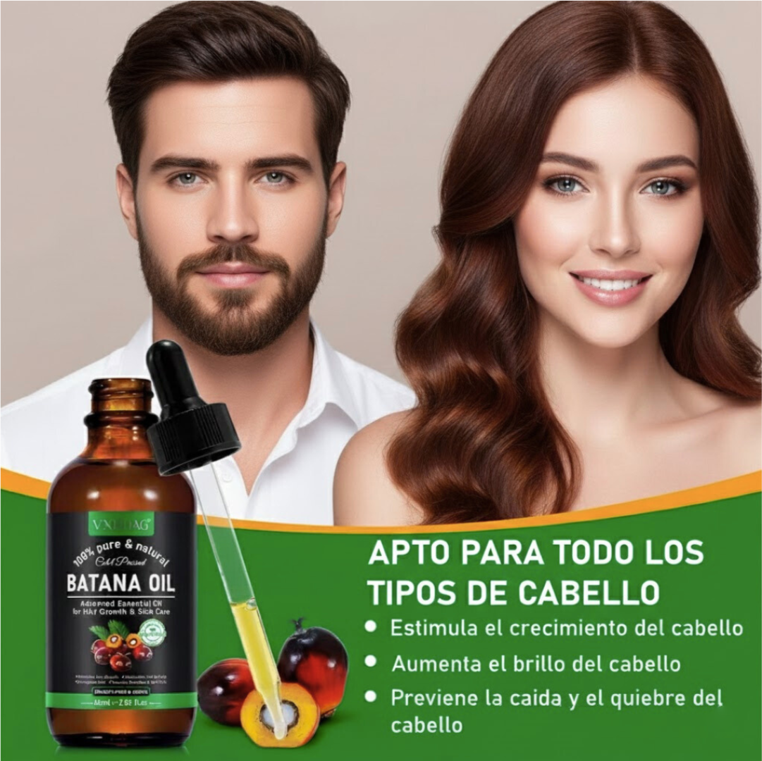 ¿Cabello débil, sin brillo o con caída? Dale fuerza desde la raíz 💥 Aceite de Batana®