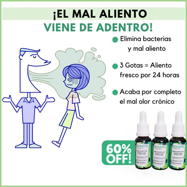 BREATIFY ™ - GOTAS CONTRA EL MAL ALIENTO (🔥ENVÍO GRATIS🔥)