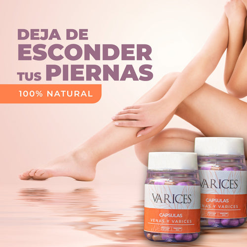 Cápsulas naturales Varices + Envío Gratis