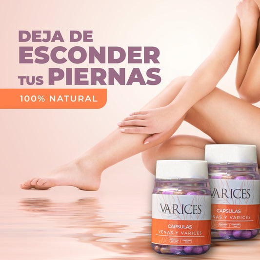 Cápsulas naturales Varices + Envío Gratis