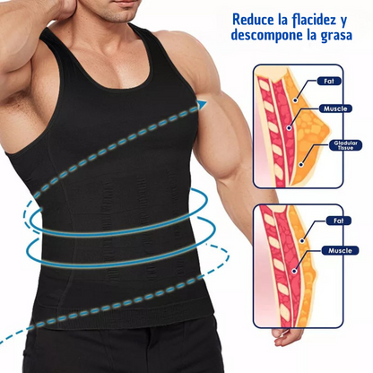 CAMISA DE COMPRESIÓN PARA POSTURA MASCULINA 👔