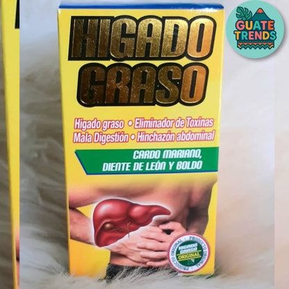 2X1 Detox Hepático Natural "HIGADOGRASS" 🌿