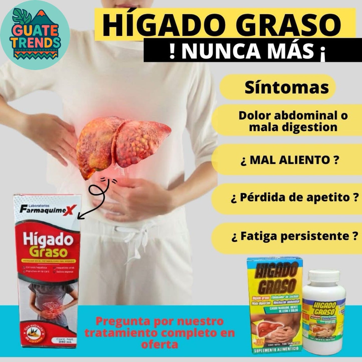 2X1 Detox Hepático Natural "HIGADOGRASS" 🌿