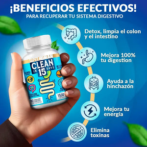 2x Clean15™ Limpieza Completa Estomacal en 15 días + Envío Gratis